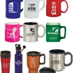 State of the Art Laser Engraved Coffee Mugs, Stainless Steel Sport Bottles and Tumblers.  May be Personalized for an Individual or Company Logo added for business use!   